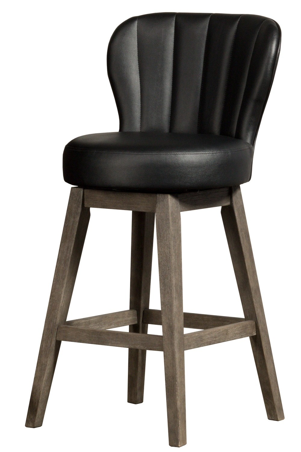 Hillsdale Bandera Wood Counter Height Swivel Stool - Brushed Charcoal