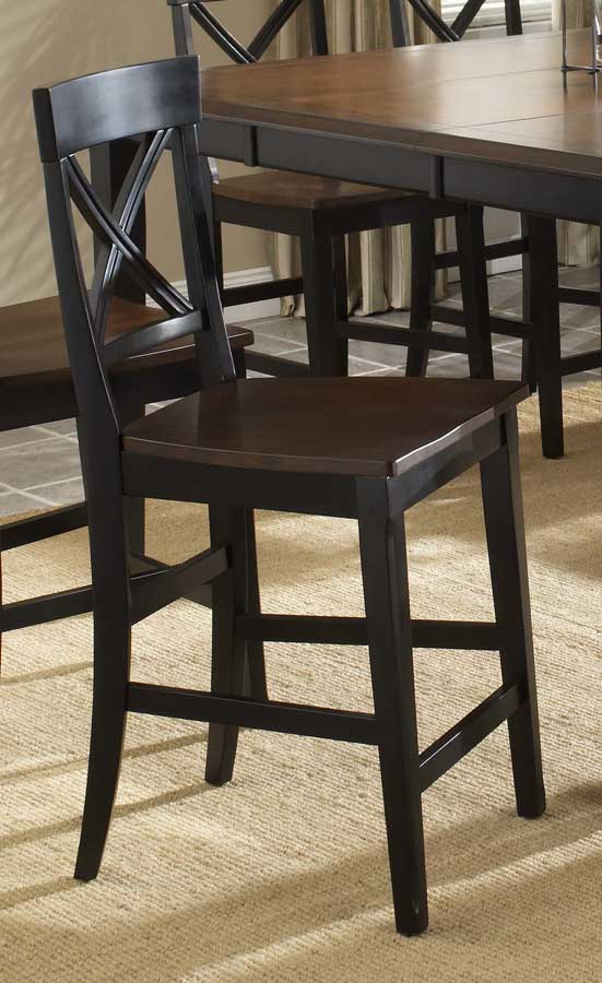 Hillsdale Englewood Counter Stool with Solid Seat