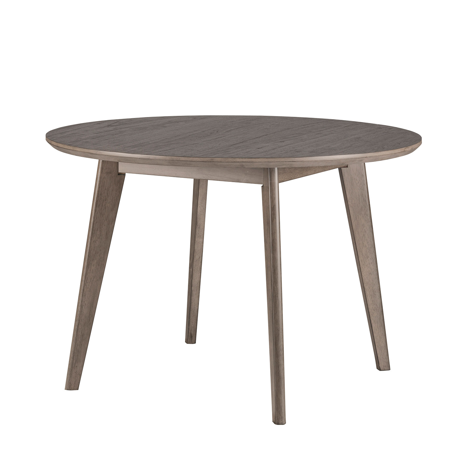 Hillsdale Alden Bay Modern Round Wood Dining Table - Weathered Gray