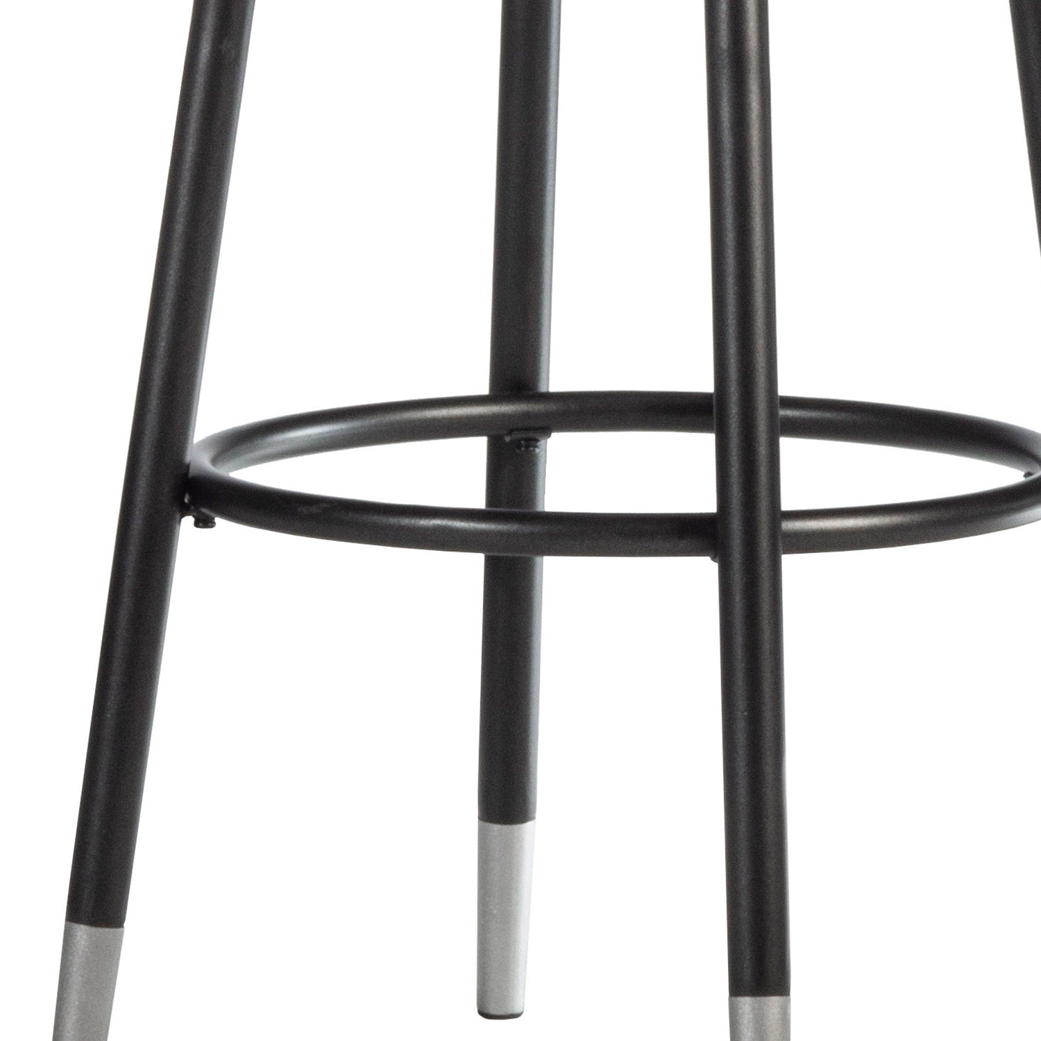 Hillsdale Valera Decorative Backless Metal Swivel Counter Height Stool - Black