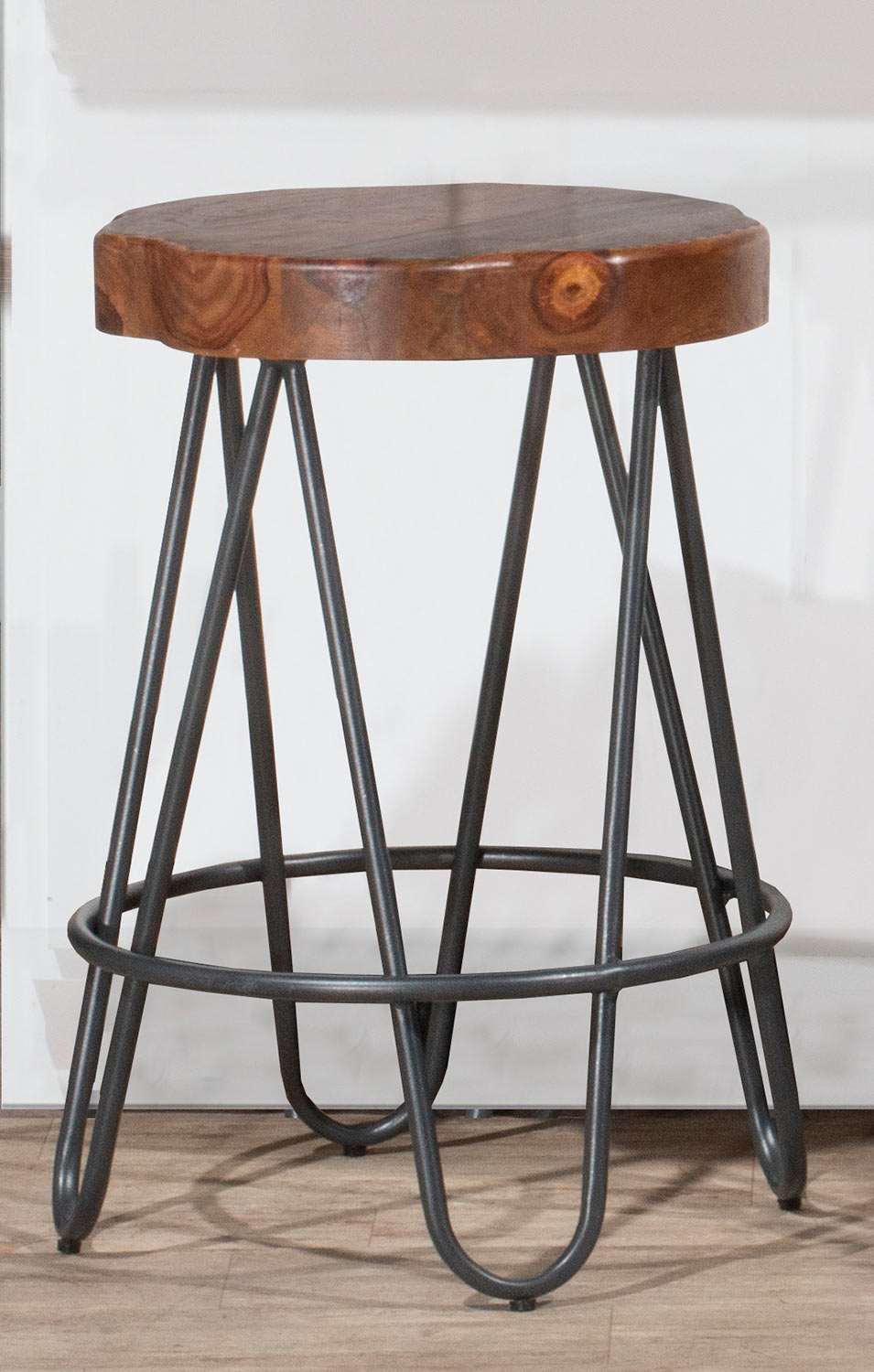 Hillsdale Pembra Backless Counter Height Stool - Natural Sheesham