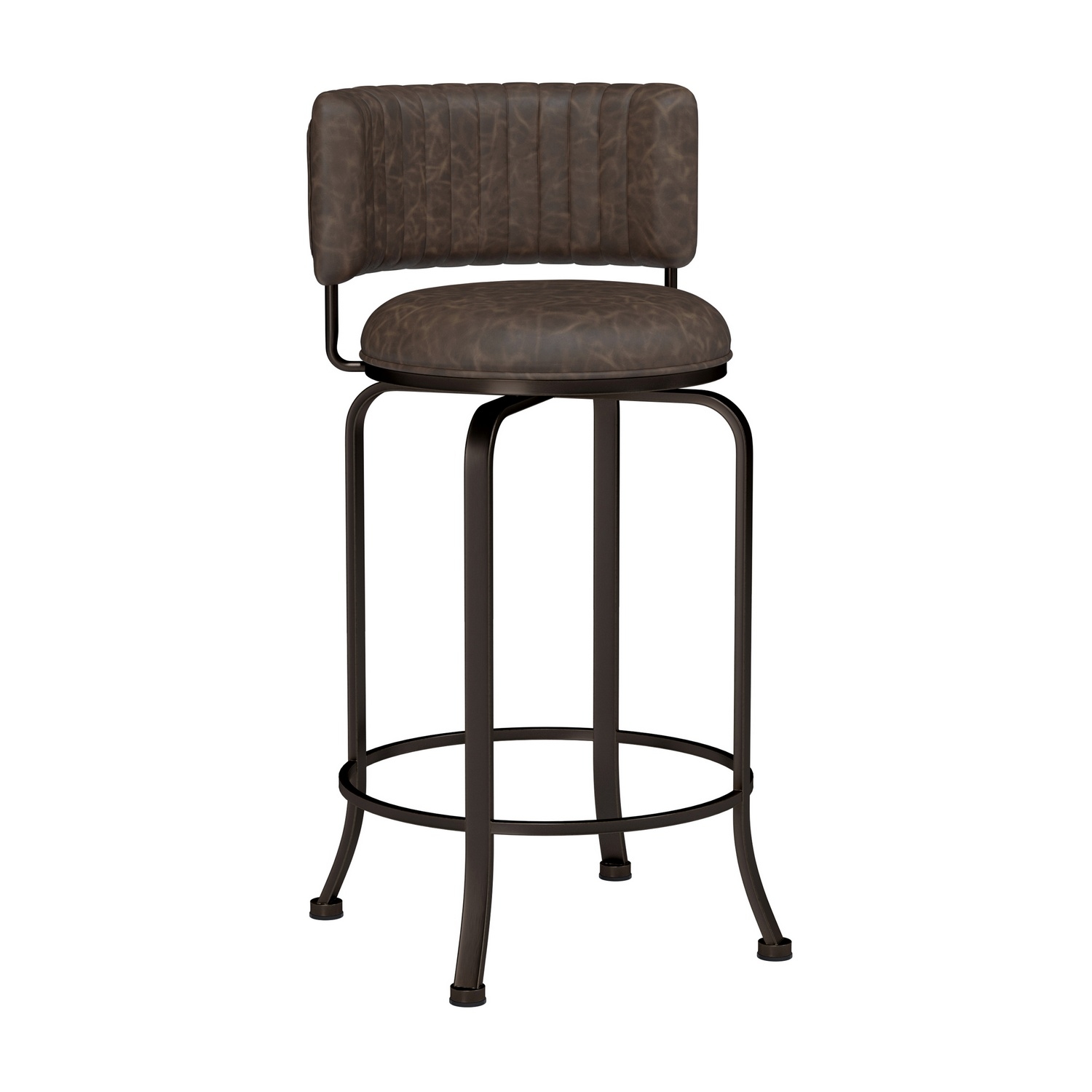 Hillsdale Northgate Commercial Grade Metal Bar Height Swivel Stool