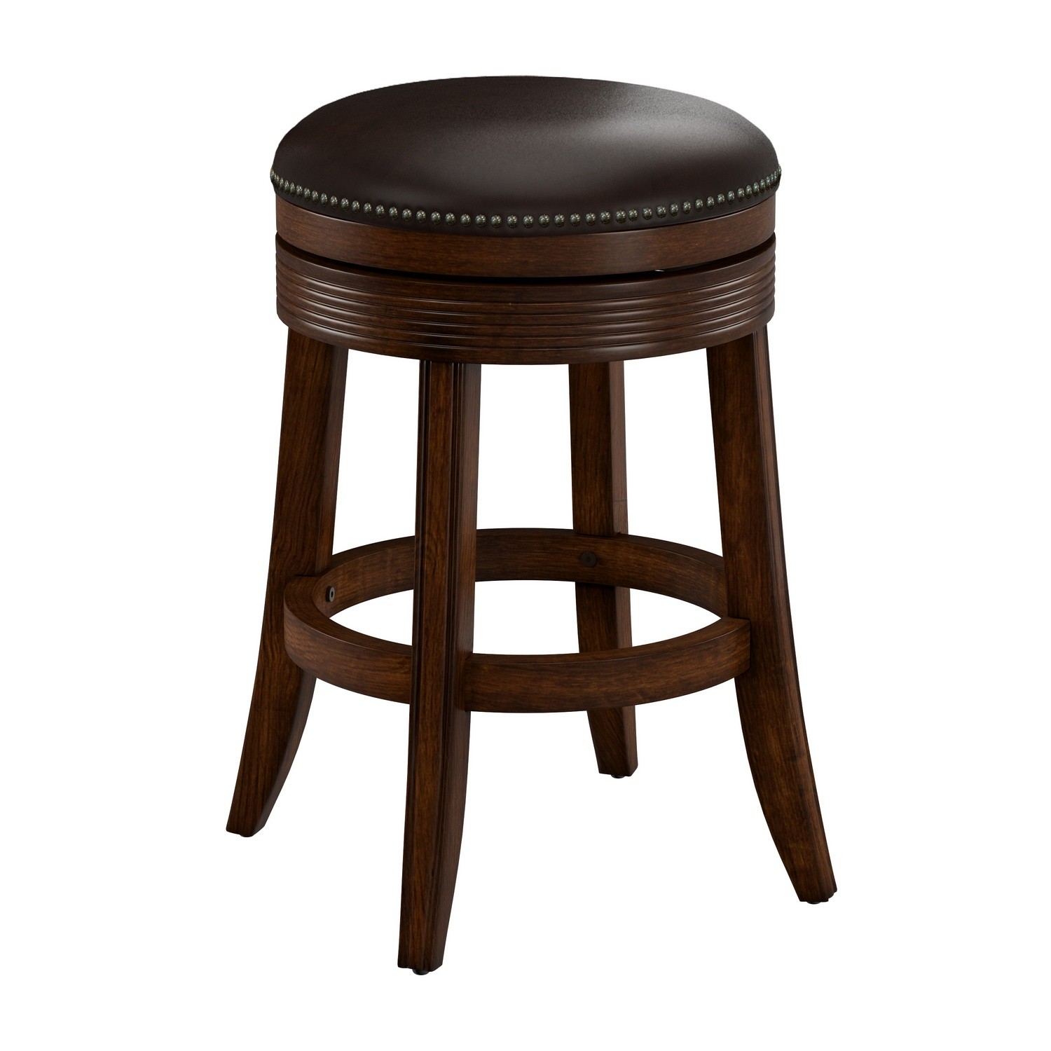 Hillsdale Tillman Wood Backless Counter Height Swivel Stool - Brown Cherry