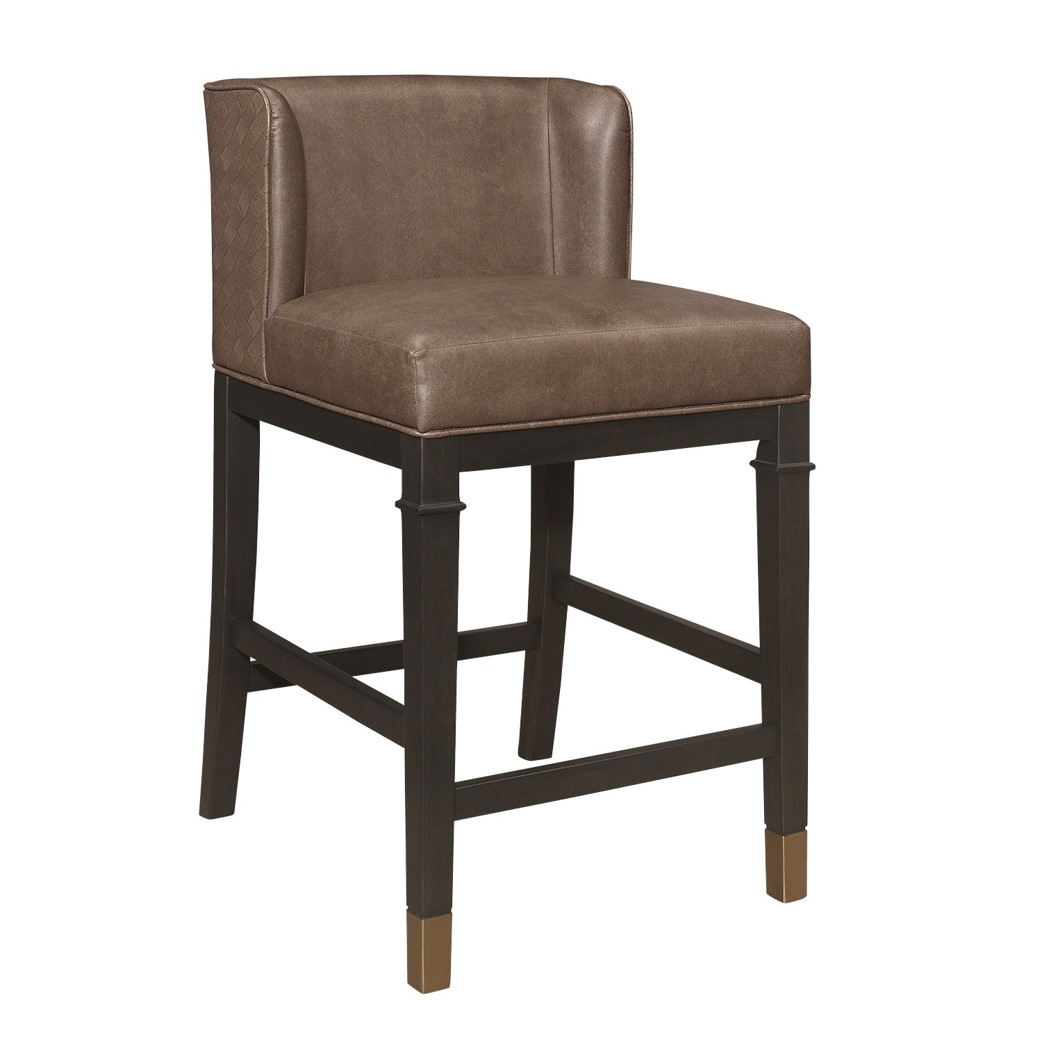 Hillsdale Hotchner Wing Back Upholstered Wood Counter Height Stool - Cafe Faux Leather