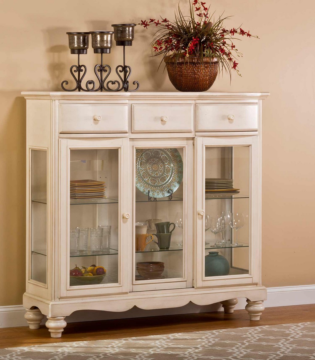 Hillsdale Pine Island Tall Buffet - Old White