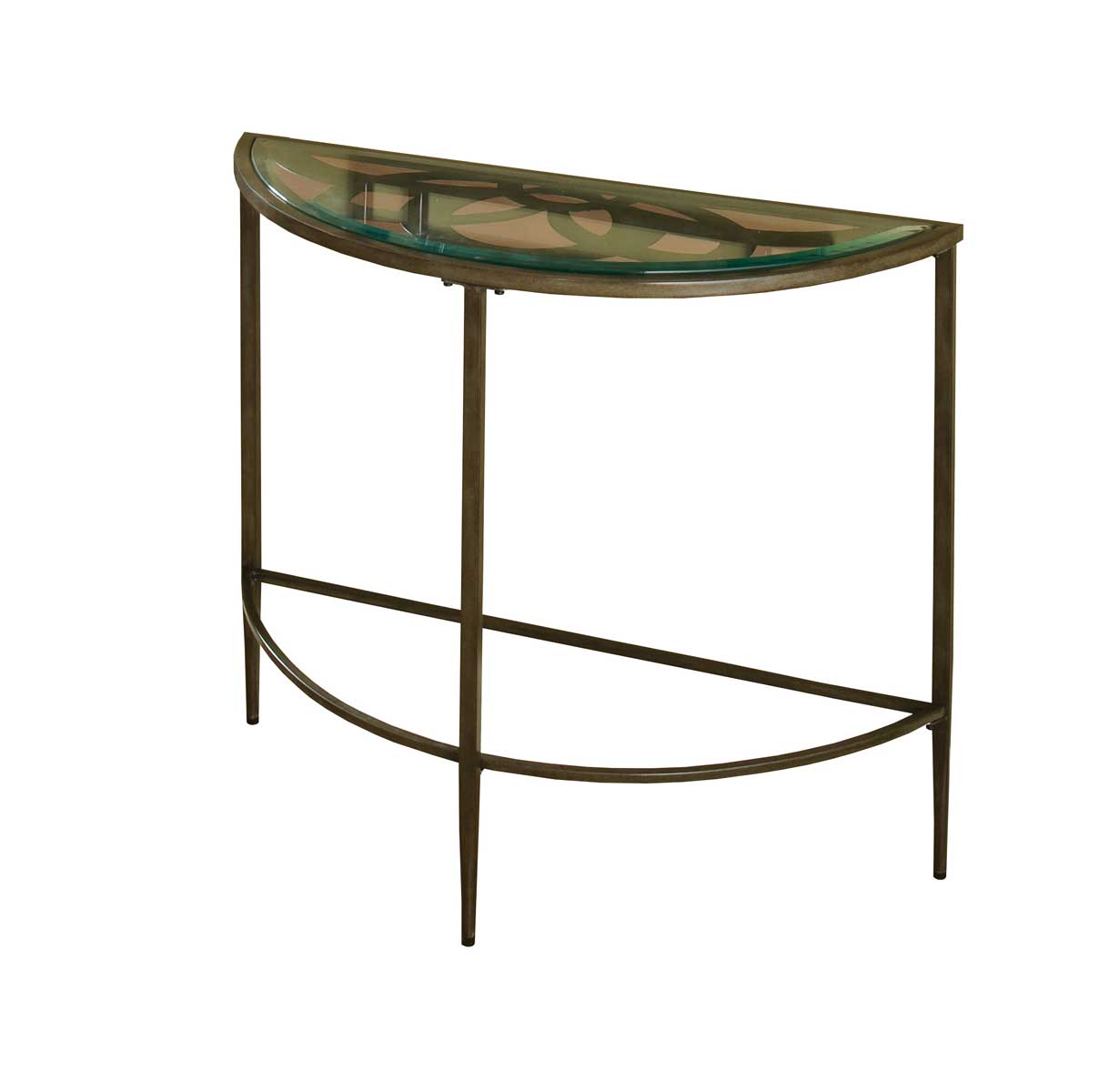 Hillsdale Marsala Console Table - Gray with Brown Rub