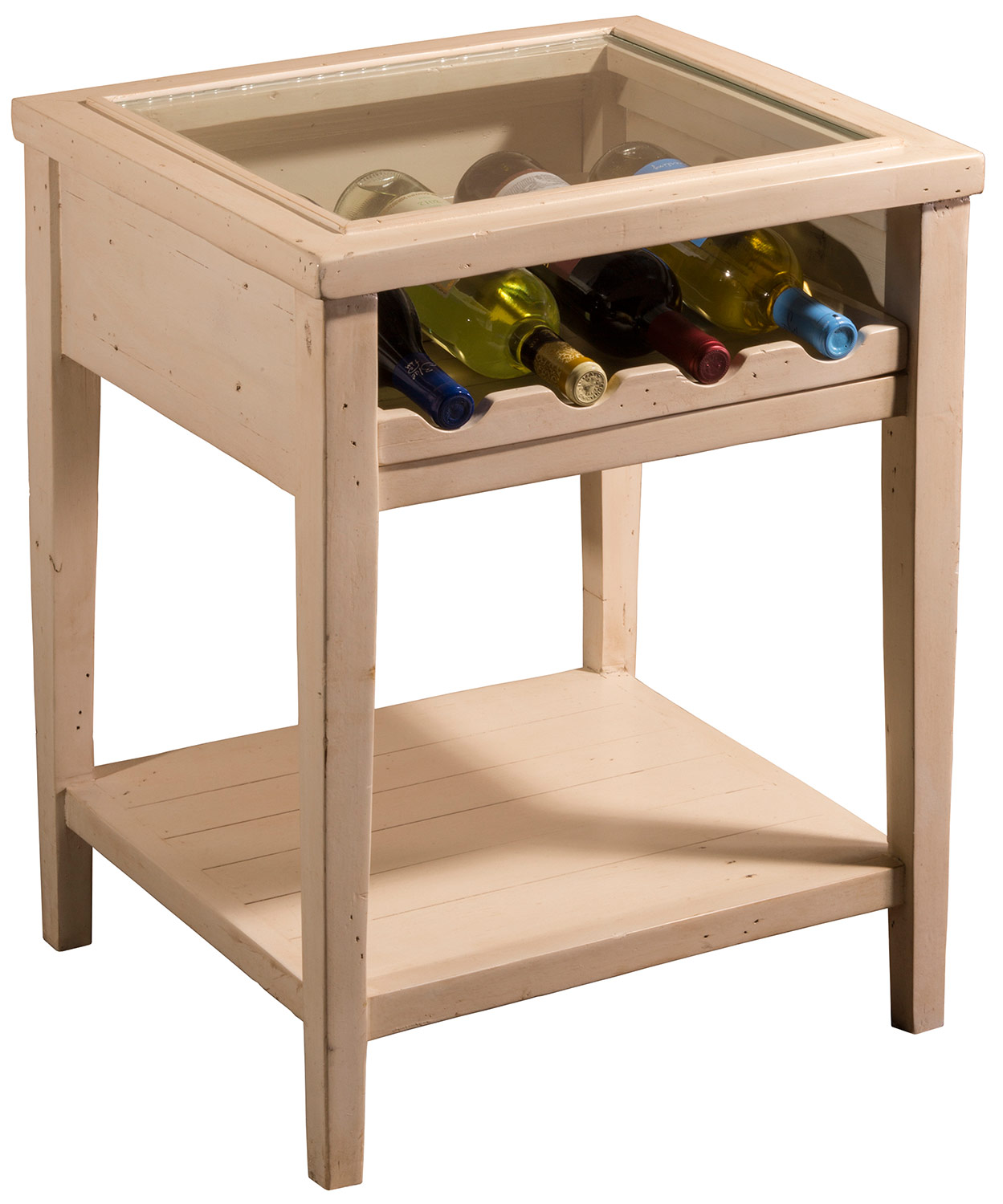 Hillsdale Tuscan Retreat Wine Display Table - Country White
