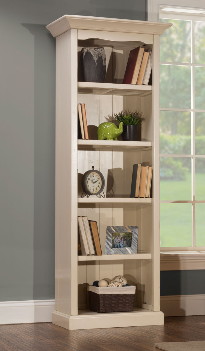 Hillsdale Tuscan Retreat Small Bookcase - Solid Country White