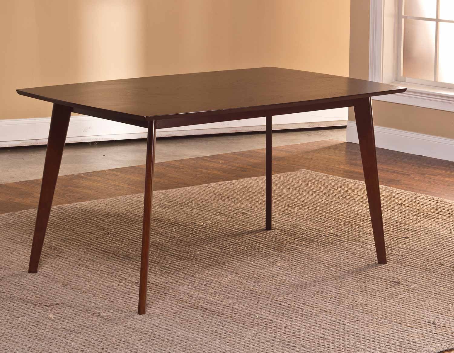 Hillsdale Allentown Wood Dining Table - Cappuccino
