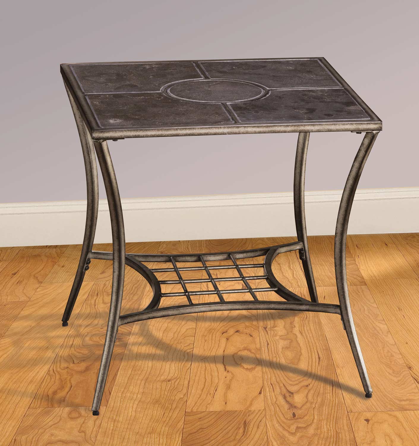 Hillsdale Wesson End Table - Black Pewter