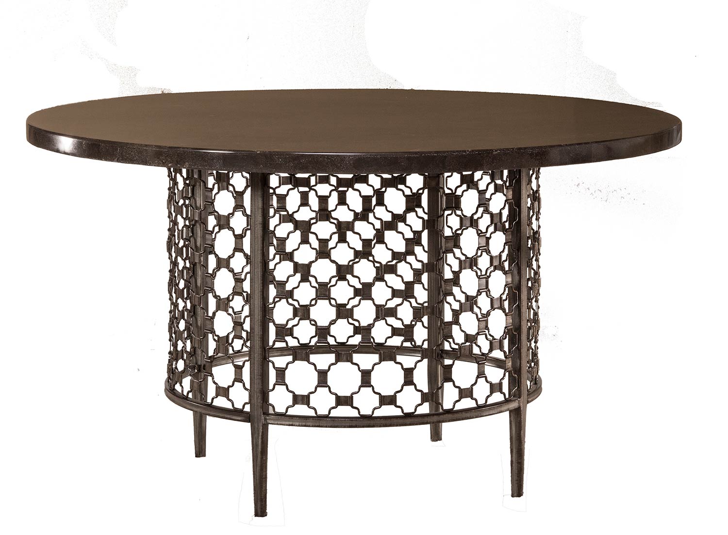 Hillsdale Brescello Round Dining Table - Charcoal/Blue Stone