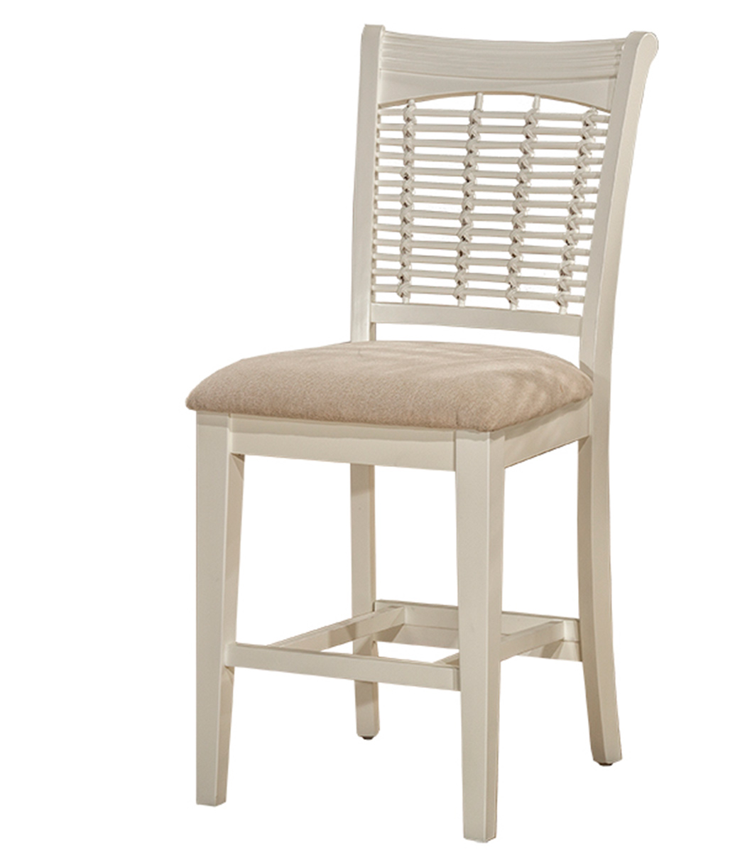 Hillsdale Bayberry Non-Swivel Counter Stool - White