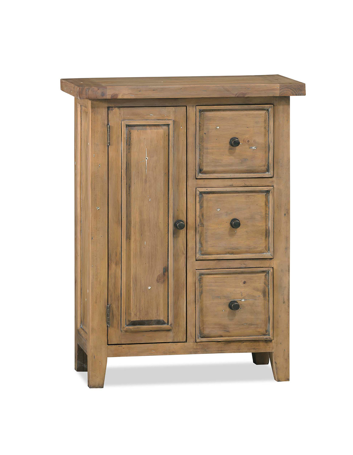 Hillsdale Tuscan Retreat Coffee Cabinet with 3 Drawers and 1 Door - Fruitwood