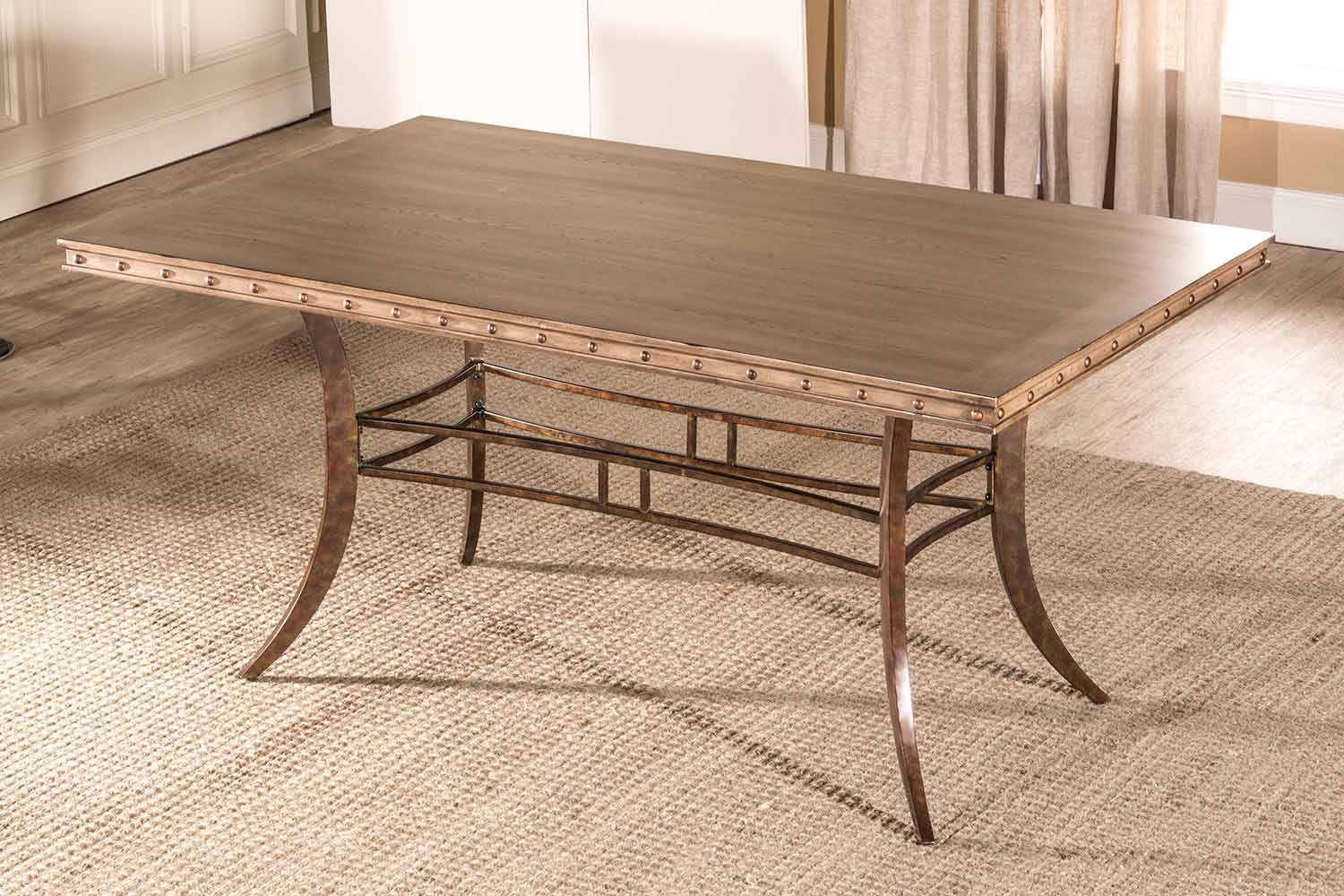 Hillsdale Emmons Rectangle Dining Table - Washed Gray