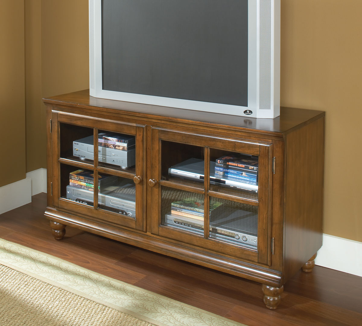 Hillsdale Grand Bay 48in Entertainment Console - Warm Brown