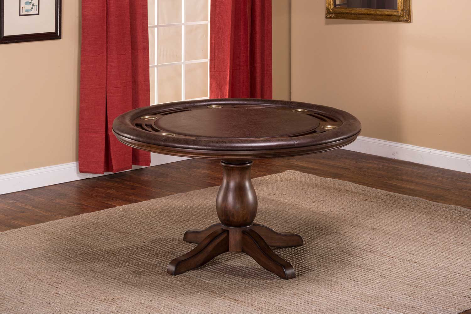 Hillsdale Chiswick Game Table - Brown Cherry