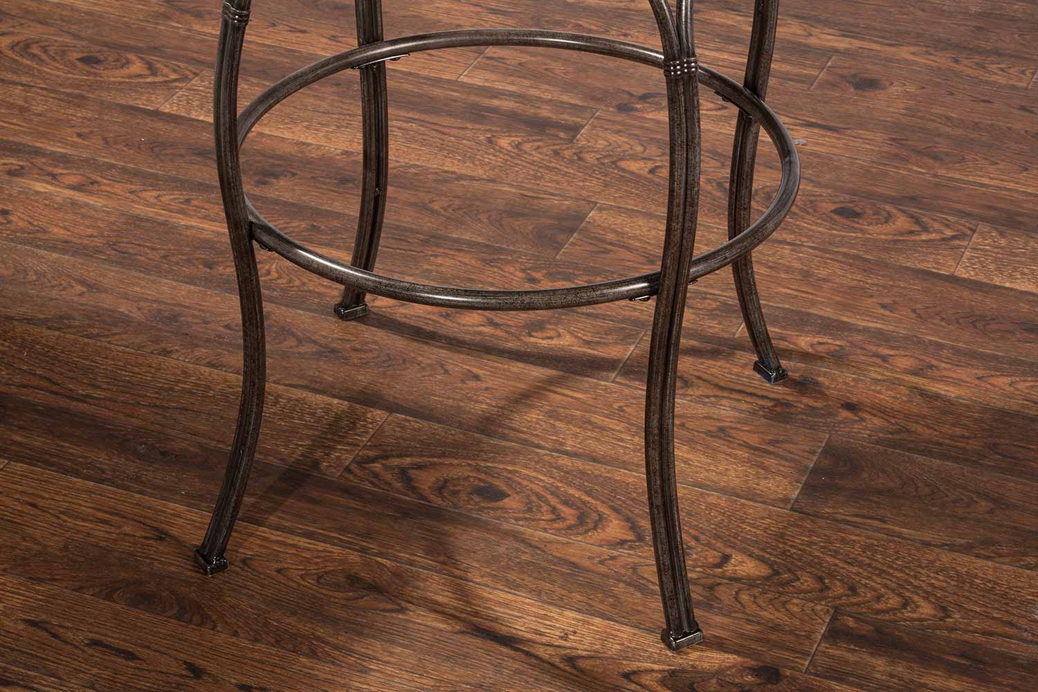 Hillsdale Solana Indoor/Outdoor Swivel Counter Stool - Brushed Pewter
