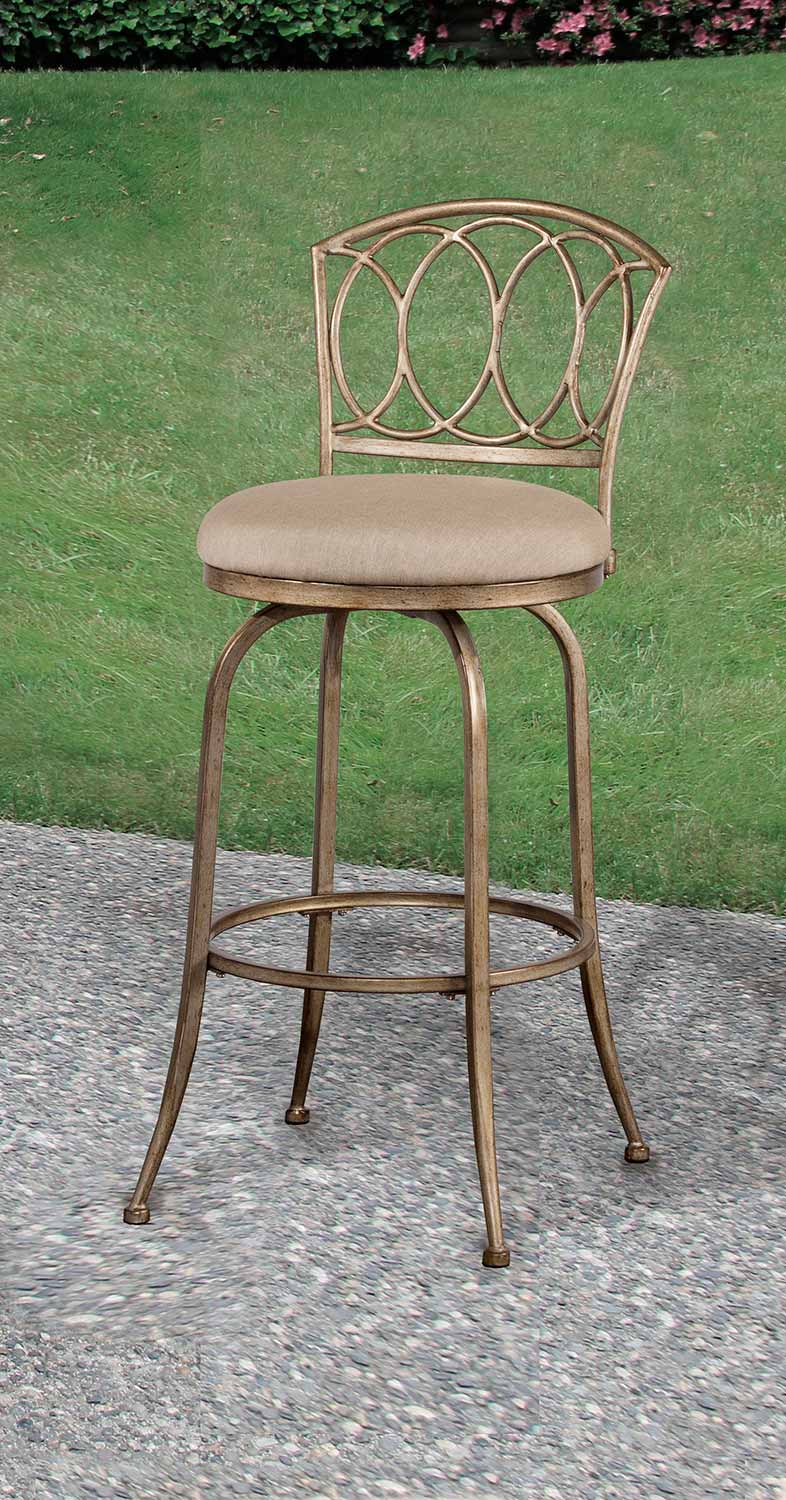 Hillsdale Corrina Indoor/Outdoor Swivel Counter Stool - Champagne