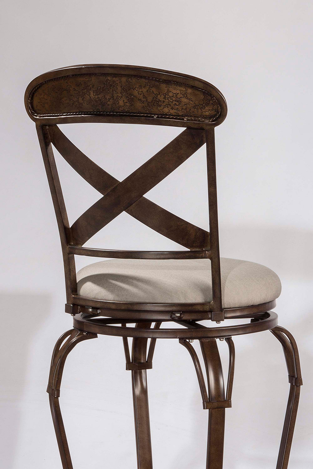 Hillsdale Kinsley Indoor/Outdoor Swivel Bar Stool Rubbed Bronze HD6312830 at