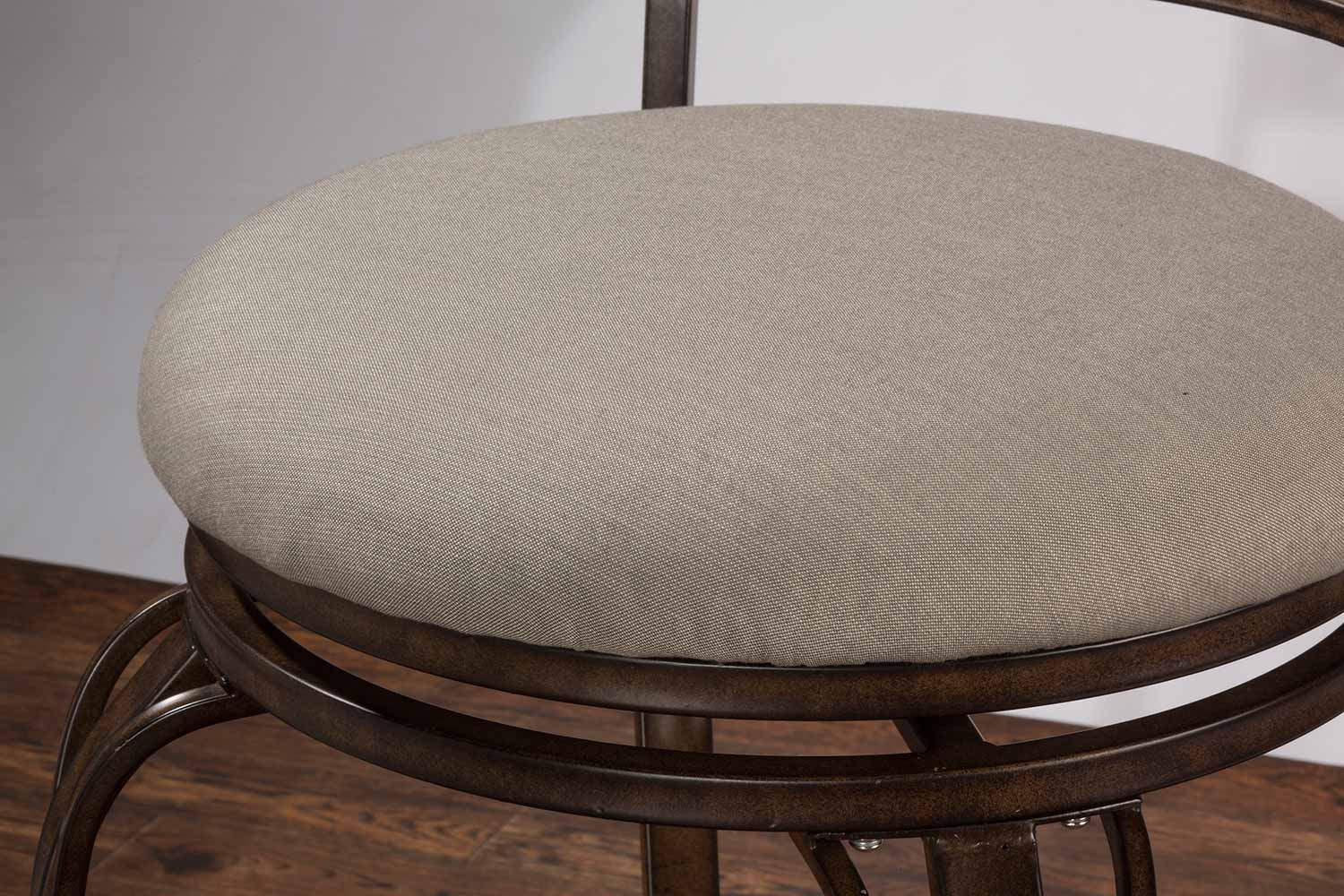 Hillsdale Kinsley Indoor/Outdoor Swivel Bar Stool Rubbed Bronze HD6312830 at