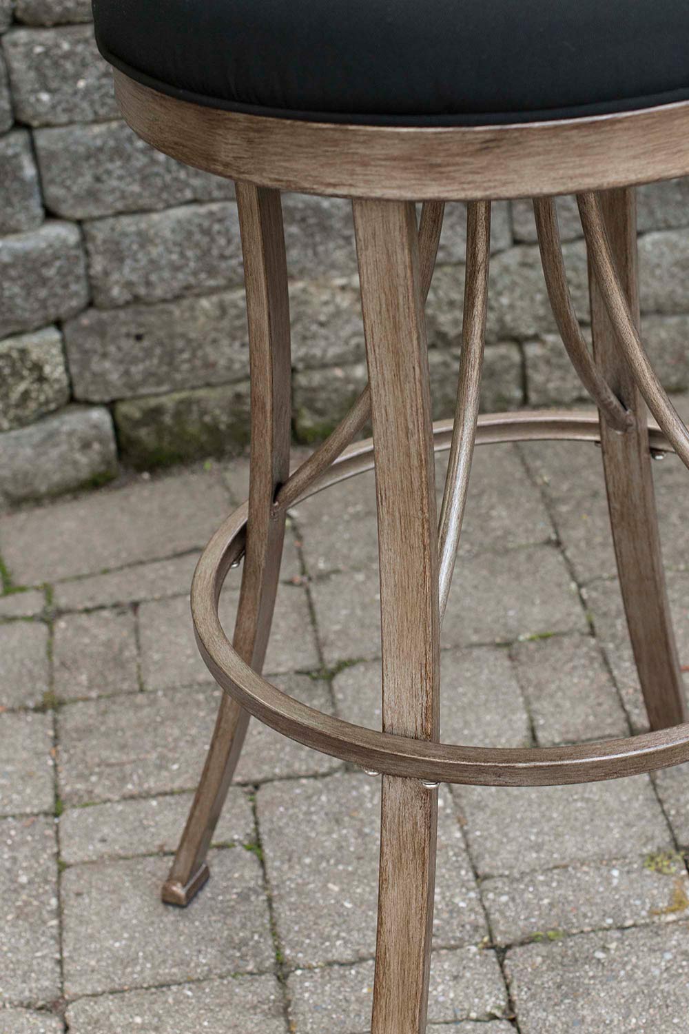 Hillsdale Bishop Indoor/Outdoor Backless Swivel Counter Stool - Champagne