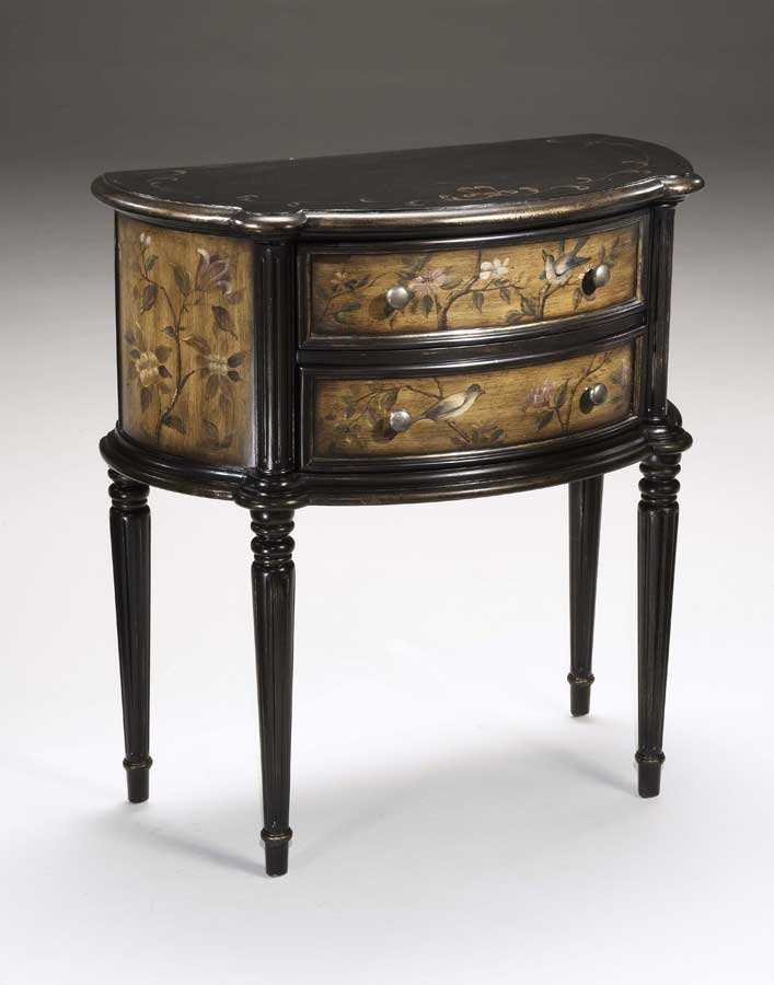 Hillsdale Millgrove Bow Front Two Drawer Console Hillsdale Millgrove Bow Front Two Drawer Console