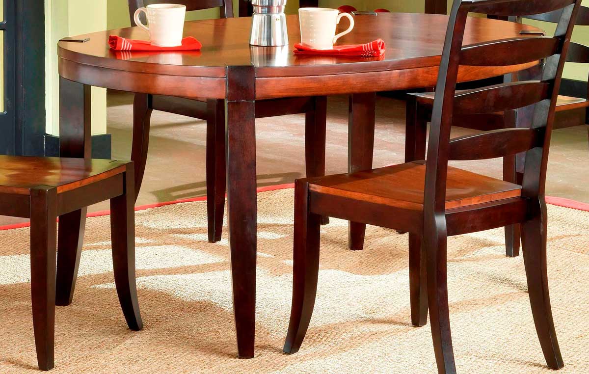 Hillsdale Casa Blanca Wood Oval Dining Table With Leaf