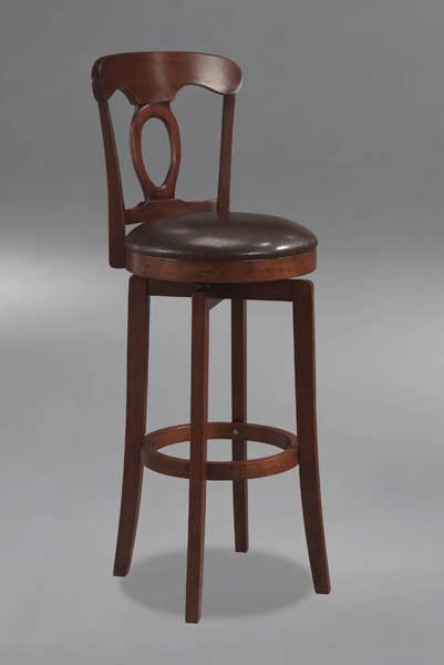 Hillsdale Corsica Swivel Counter Stool in Brown