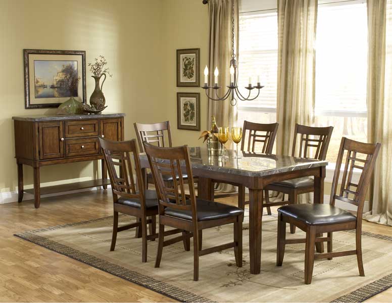 Hillsdale Patterson Rectangle Marble Top Dining Set Hillsdale Patterson Rectangle Marble Top Dining Set