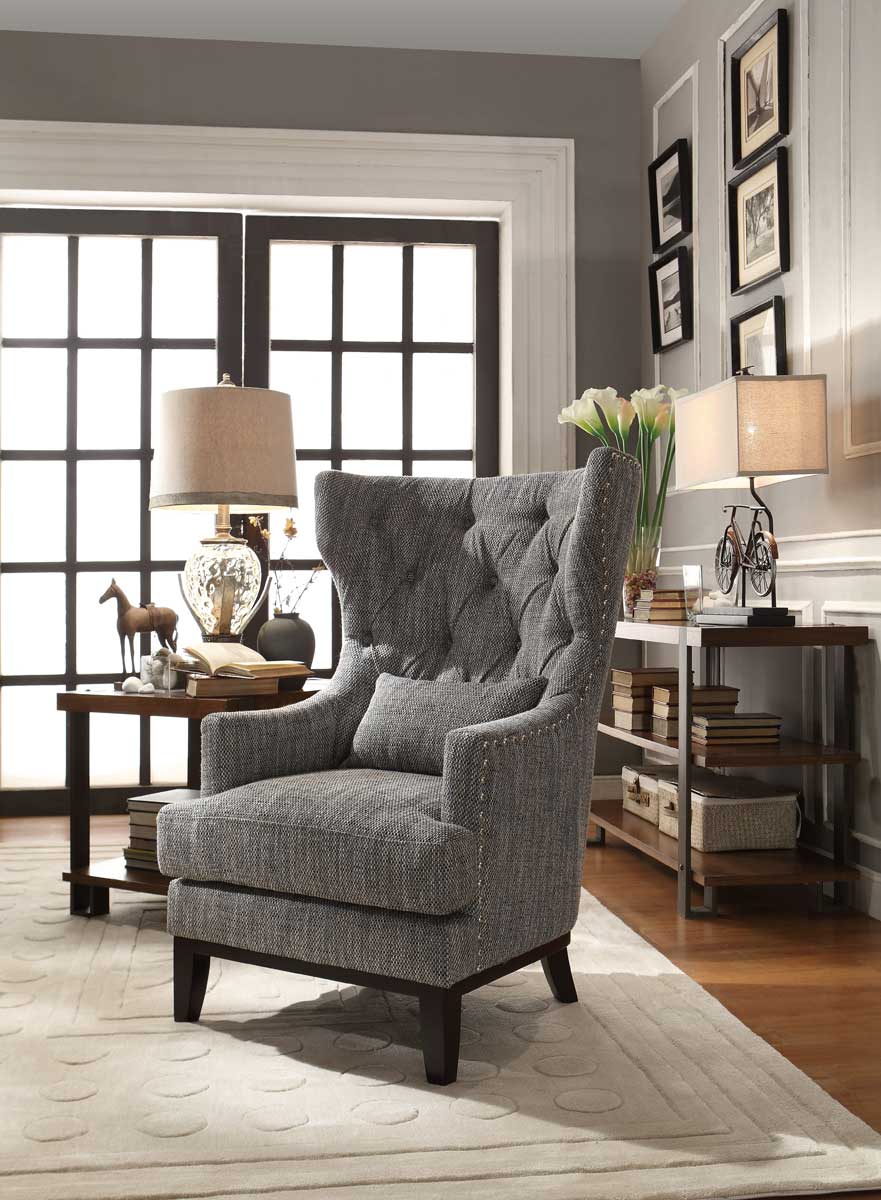 Homelegance Adriano Accent Chair with 1 Kidney Pillow Homelegance Adriano Accent Chair with 1 Kidney Pillow