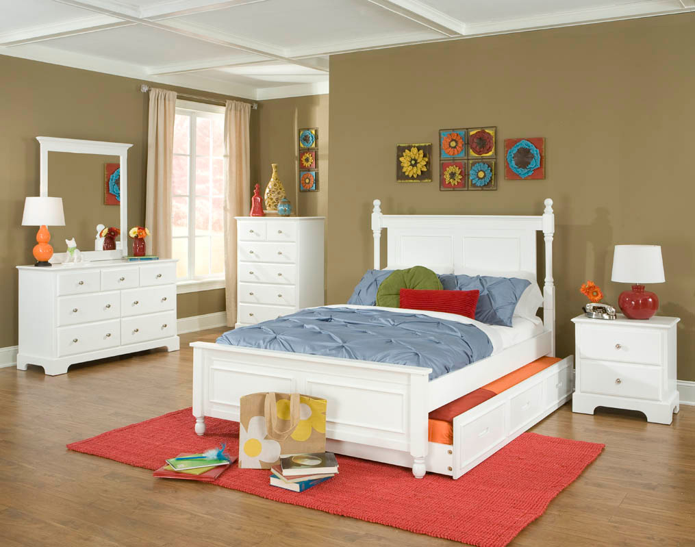 Homelegance Morelle Captain's Bedroom Set - White