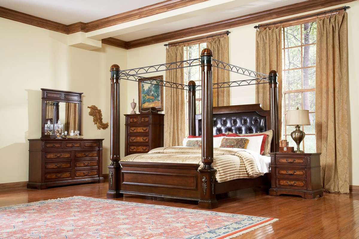 Homelegance Bermingham Poster Canopy Bedroom Set Homelegance Bermingham Poster Canopy Bedroom Set