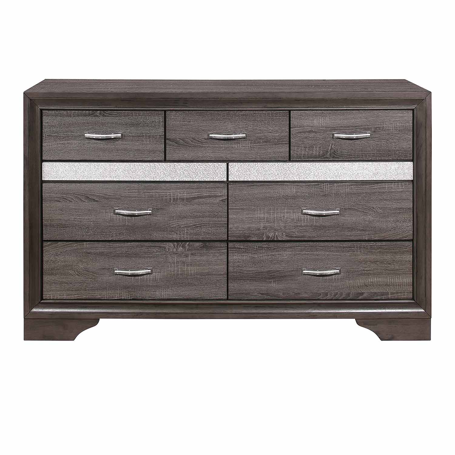 Homelegance Luster Dresser - Gray and Silver Glitter