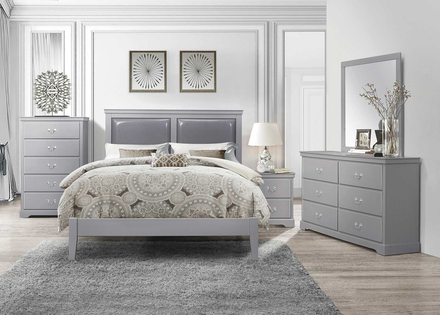 Homelegance Seabright Bedroom Set - Gray