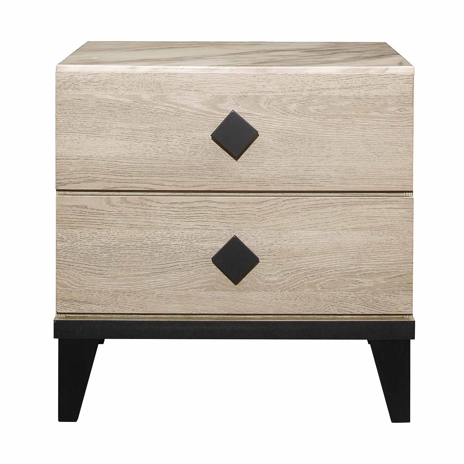 Homelegance Whiting Night Stand - Cream and Black
