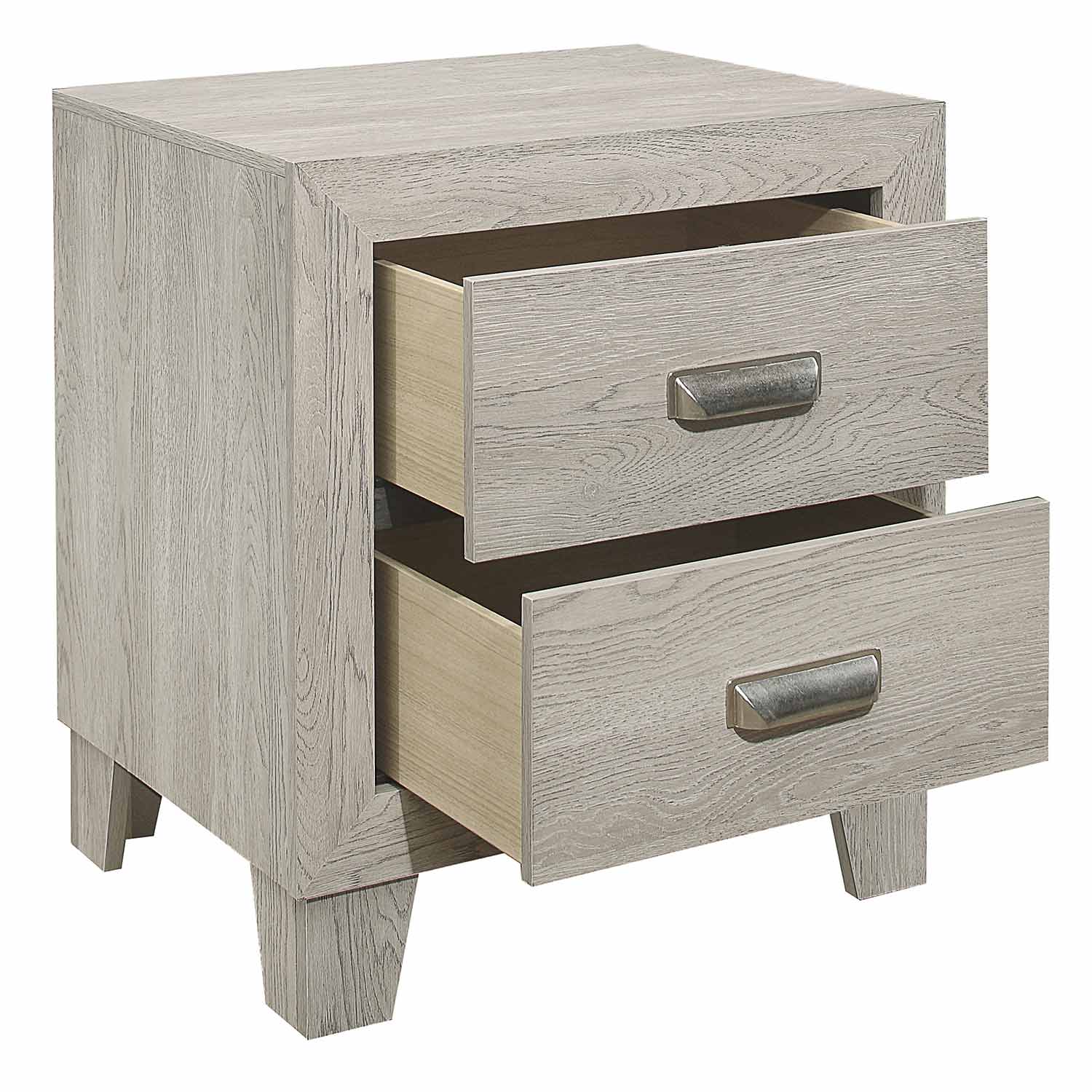 Homelegance Quinby Night Stand - Light Gray