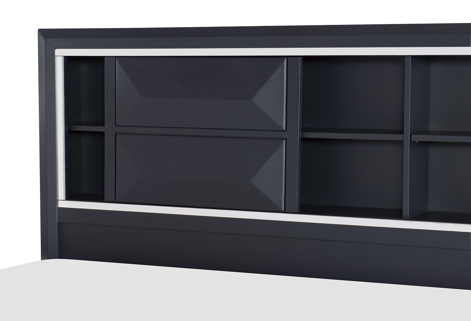 Homelegance Rosemont Bookcase Storage Platform Bed - Midnight Blue