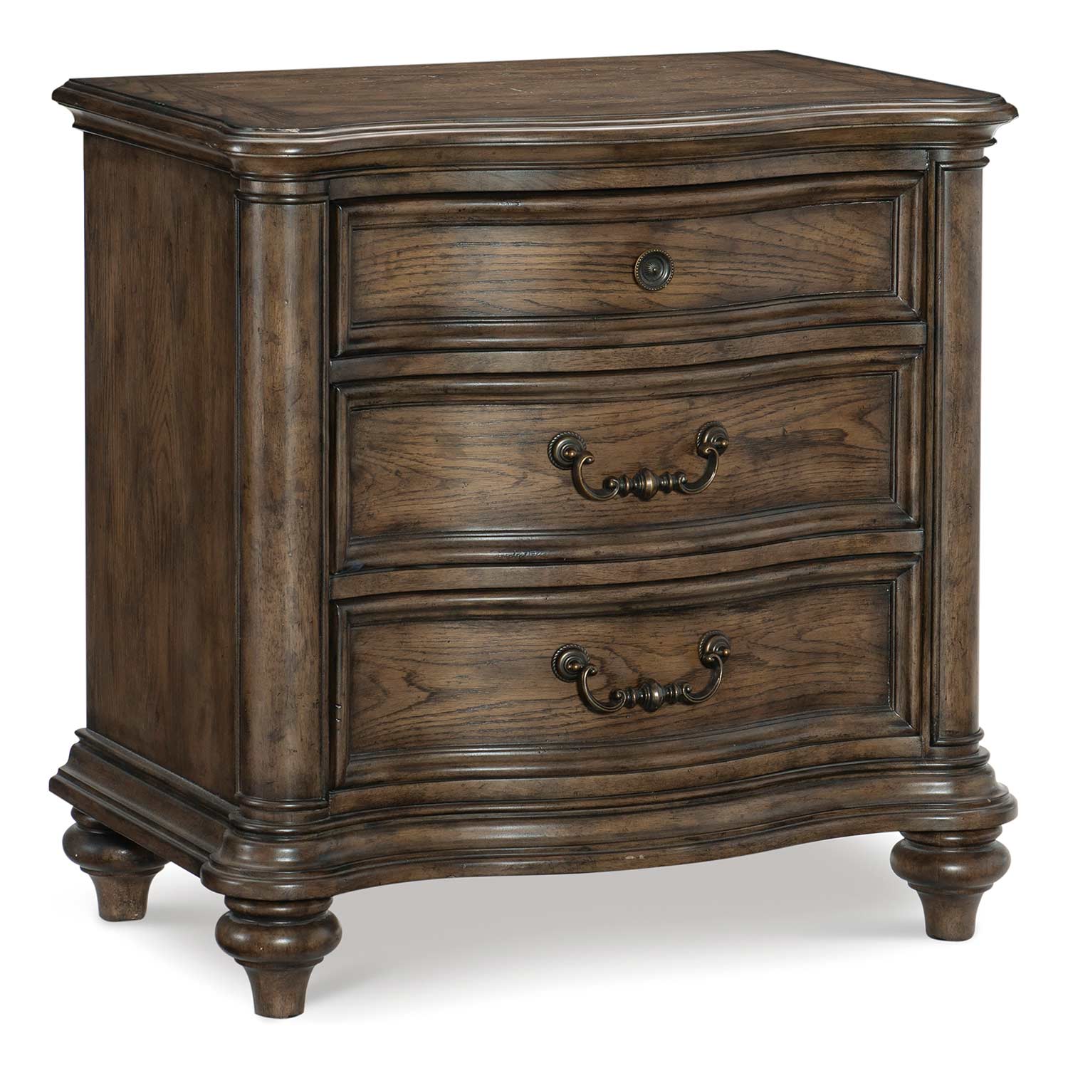 Homelegance Heath Court Night Stand - Brown Oak