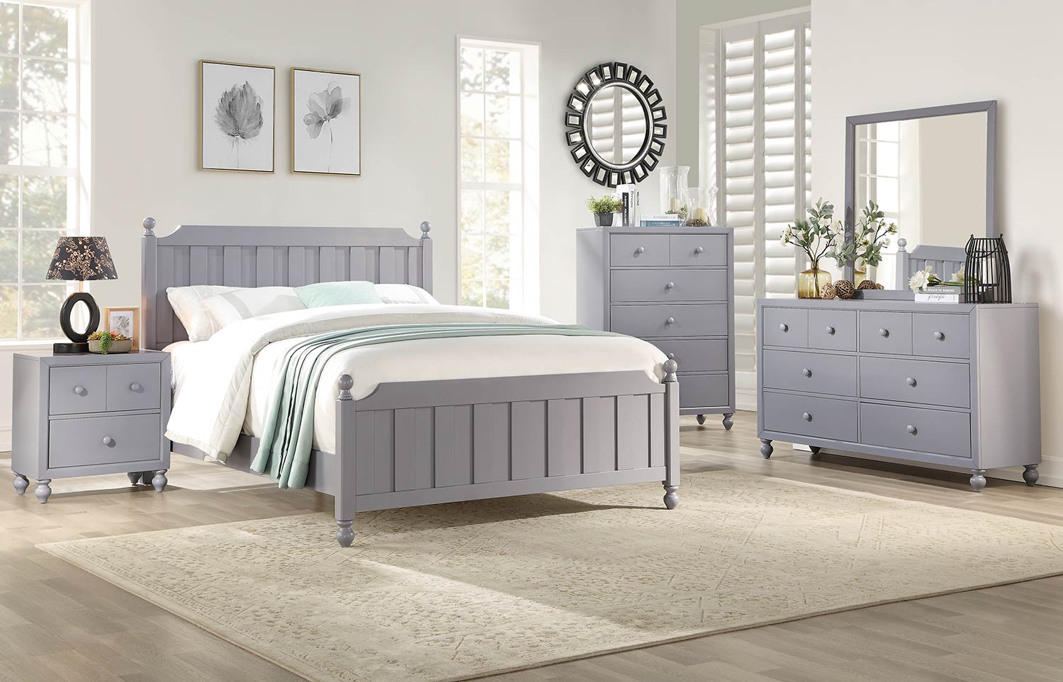 Homelegance Wellsummer Bedroom Set - Gray