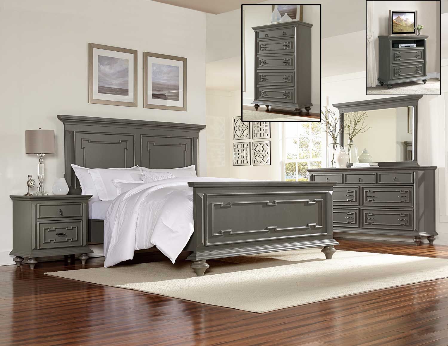Homelegance Marceline Bedroom Set - Grey