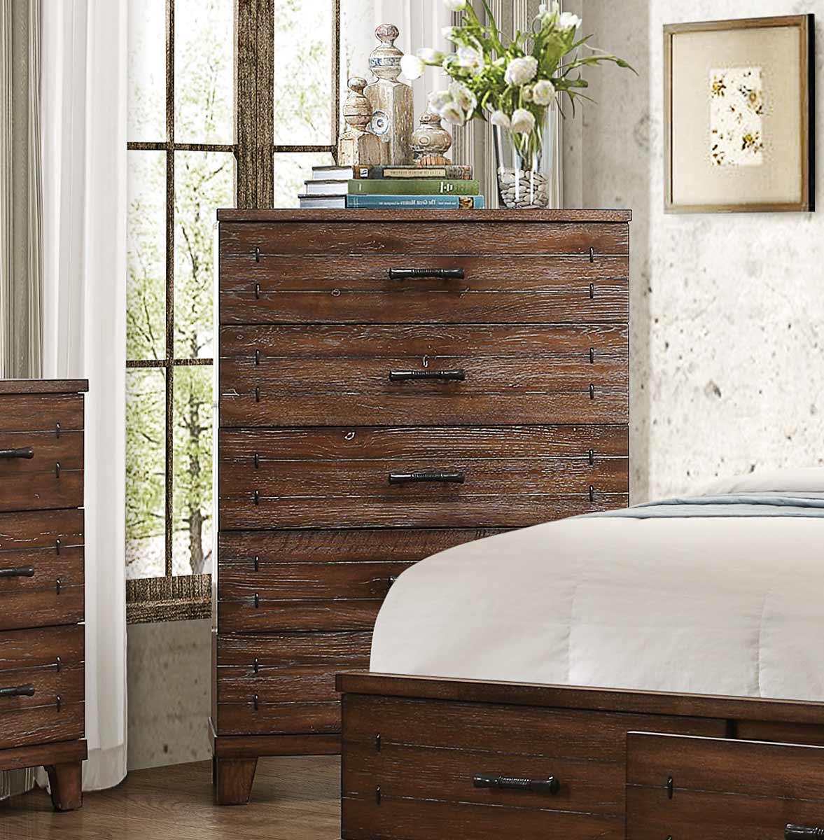 Homelegance Brazoria Chest - Distressed Natural Wood