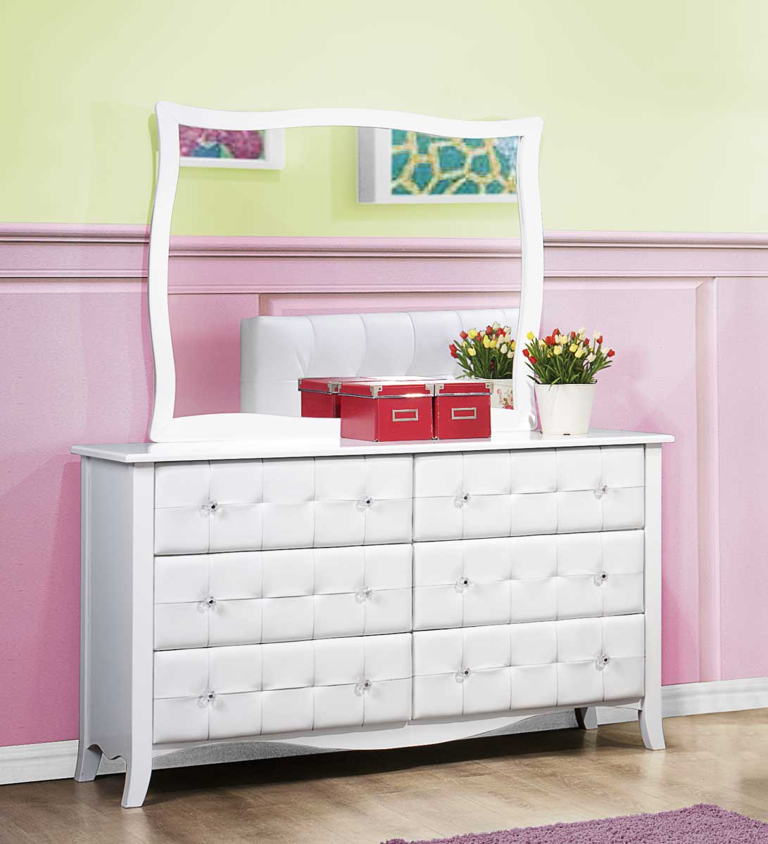 Homelegance Sparkle Dresser - White
