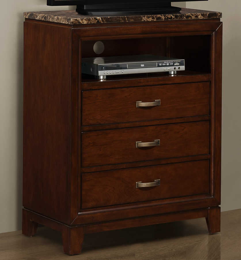 Homelegance Ottowa TV Chest - Faux Marble Top