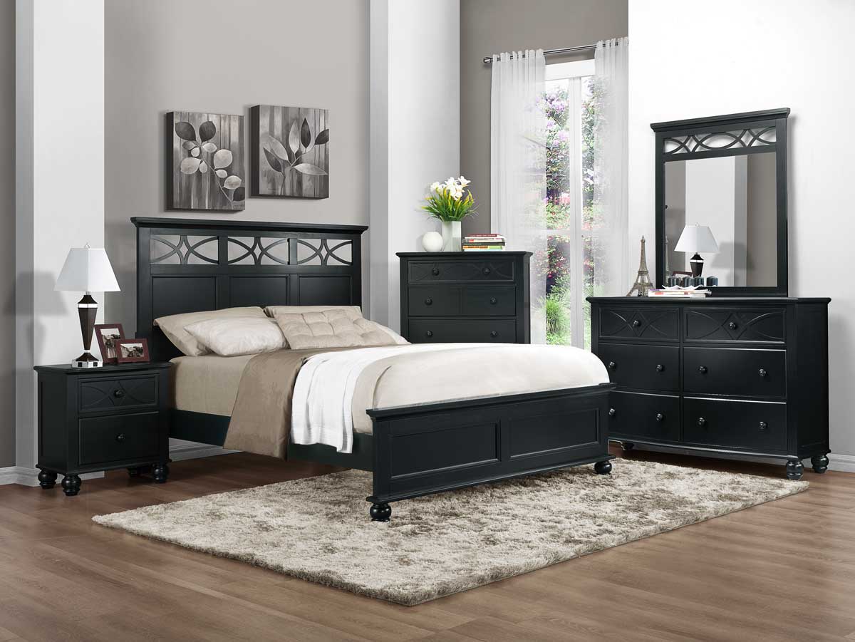 Homelegance Sanibel Bedroom Set - Black