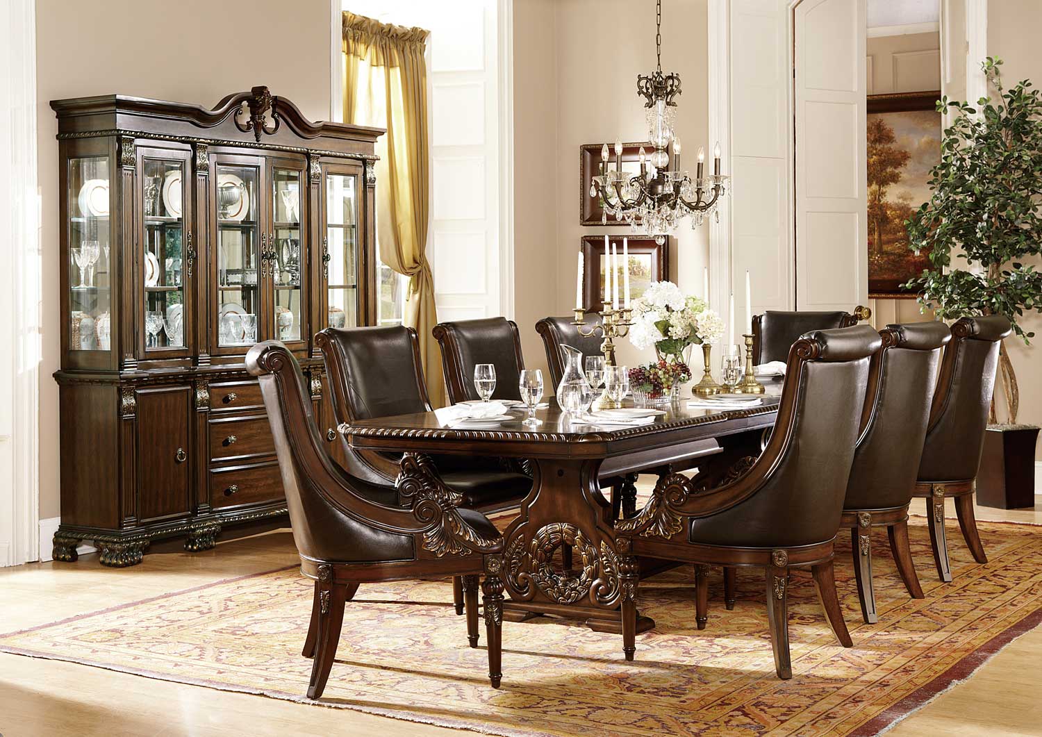Homelegance Orleans Trestle Dining Set Homelegance Orleans Trestle Dining Set