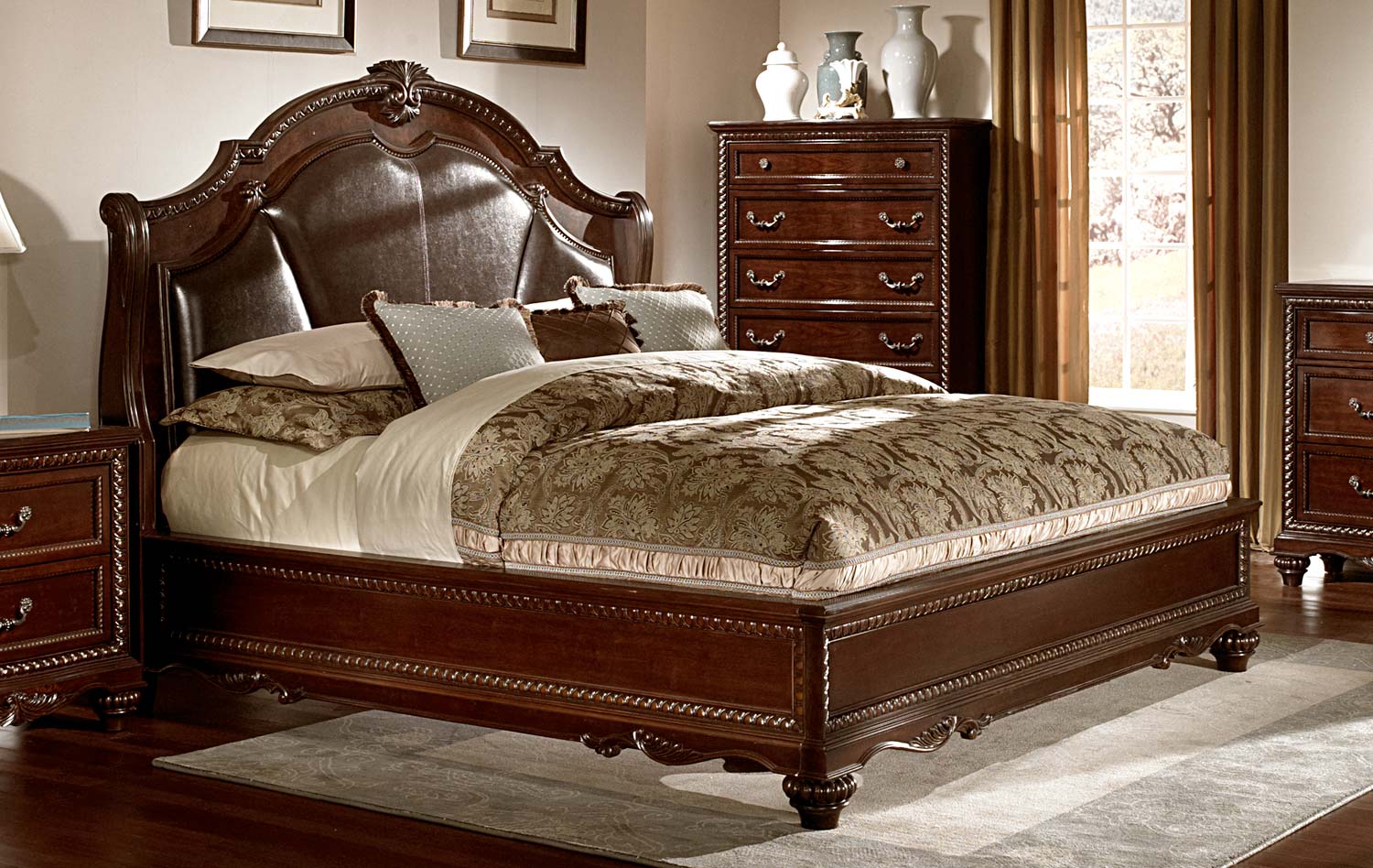 Homelegance Hampstead Court Bed - Cherry