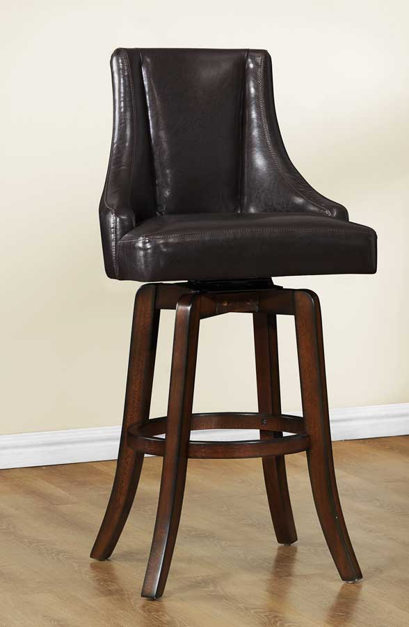 Homelegance Annabelle Swivel Pub Height Chair - Brown