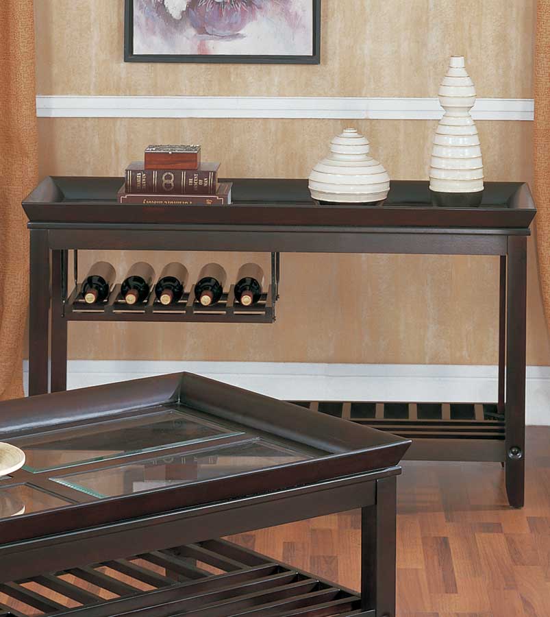 Homelegance Madana Sofa Table with Wine Storage 326005 at