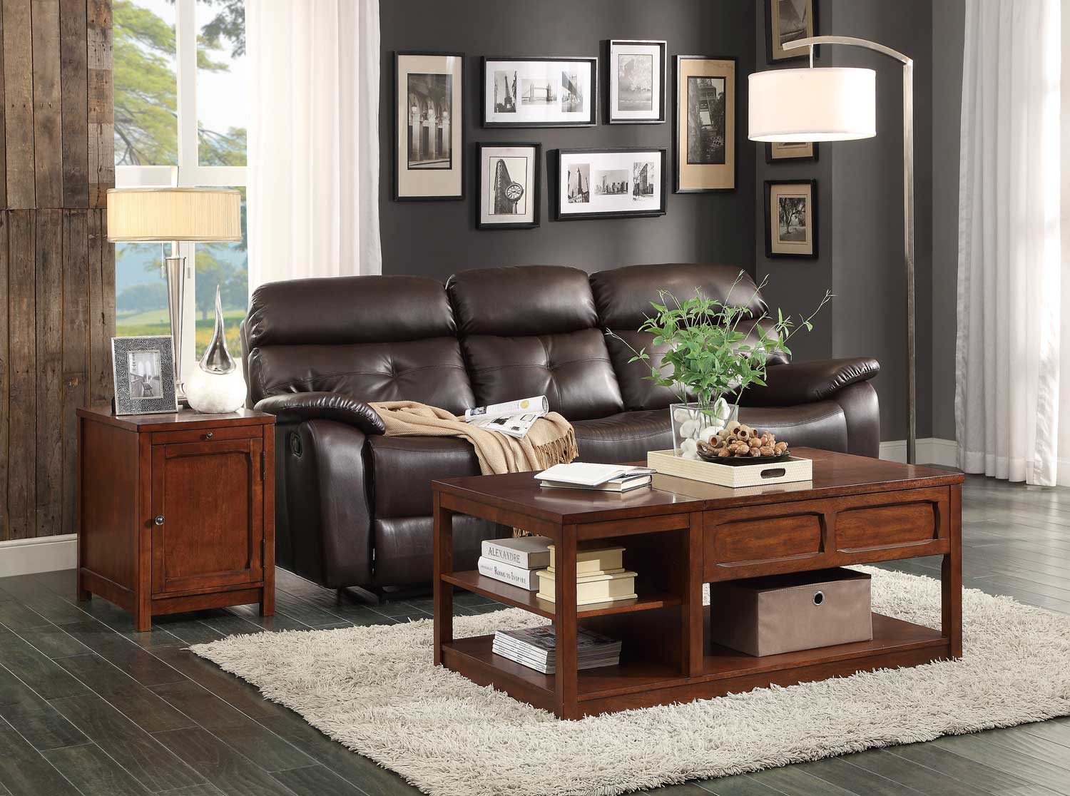 Homelegance Booker Occasional Table Set - Warm Brown 3513-OCC-SET at ...