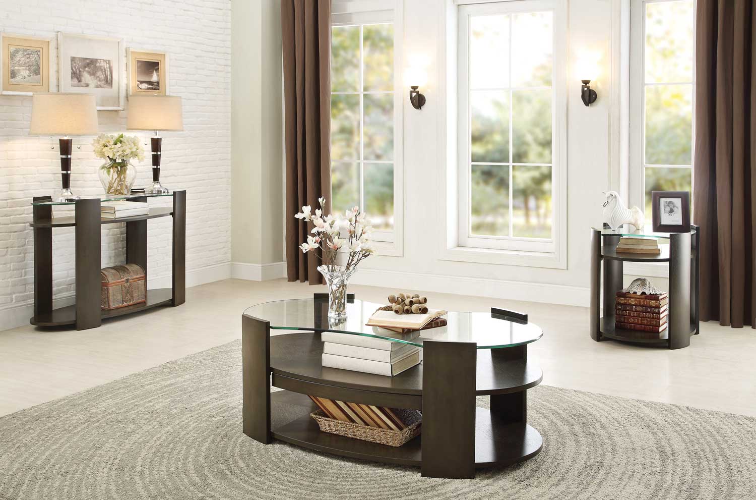 Homelegance Sicily Cocktail/Coffee Table Set